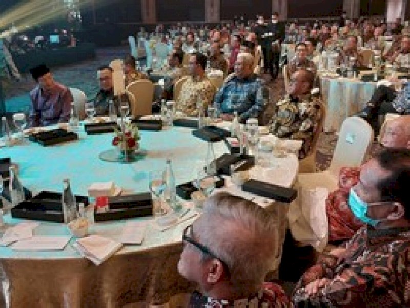 Hadiri Hut Kalla Group, Anies Baswedan Semeja  Bareng Luhut
