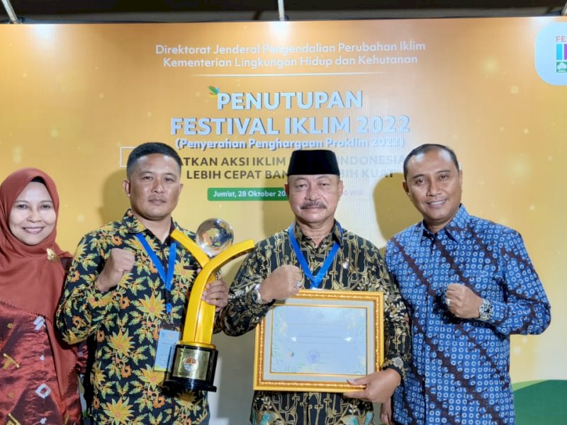 Pemkab Gowa Raih Enam Penghargaan Proklim dari Kementerian LHK 
