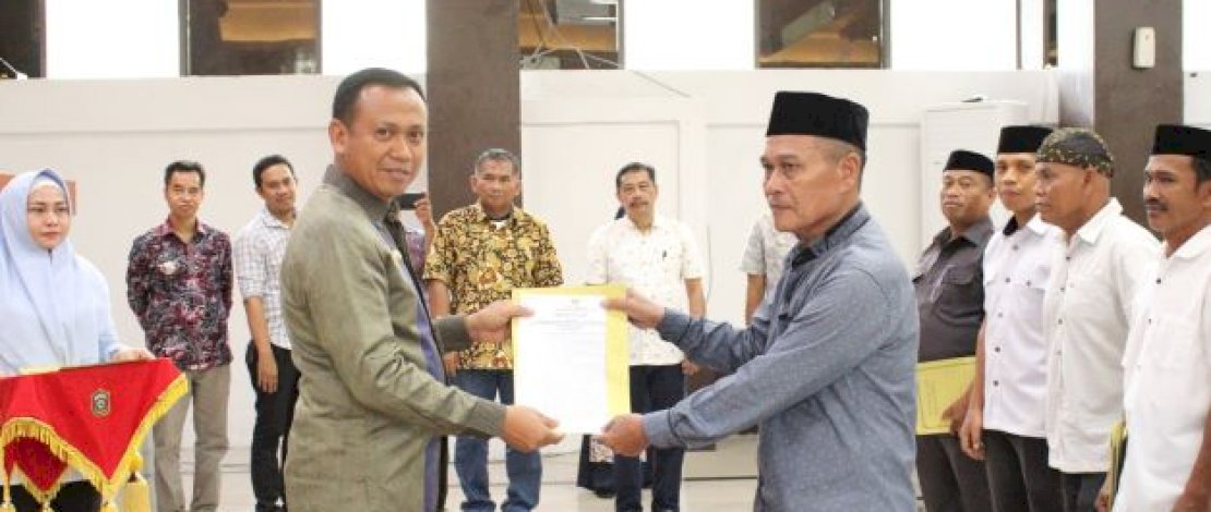 Resmi Dilantik, Bupati Minta BPD 10 Desa Baru Kawal Tahapan Pilkades 2022