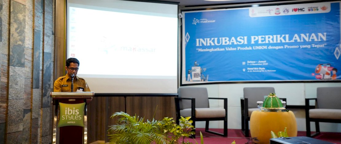 Dinas Pariwisata Kota Makassar menggelar Inkubasi Periklanan, di Hotel Ibis Styles Makassar, Selasa, 1 November 2022.