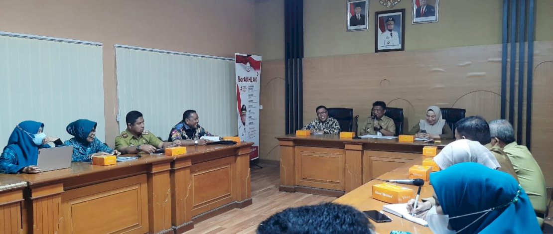 Rapat Koordinasi Persiapan Kegiatan Jambore PKK Tahun 2022, di Kantor Dinas PMD Sulsel, Selasa, 1 November 2022.