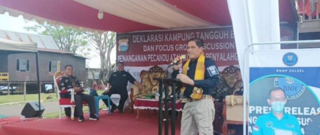 Desa Cikoang Takalar Ditetapkan Jadi Kampung Bersih Narkoba