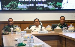 Tim Pengawasan dan Evaluasi Rapat Capaian Program TMMD di Luwu Utara