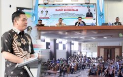 Buka Rakor Satpol PP, Damkar dan Penyelamatan, Sekda Takalar Minta Jaga Performance