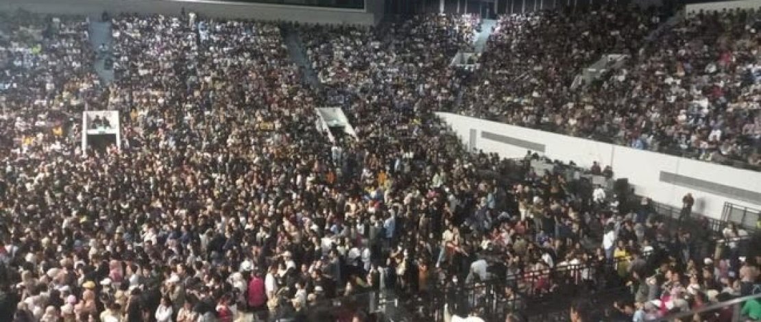 Kondisi penonton konser berdendang Bergoyang (dok:polisi) Kondisi penonton konser berdendang Bergoyang (dok:polisi)