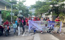 Rudianto Lallo Lepas 500 Peserta Gerak Jalan Sehat Muhammadiyah Mamajang