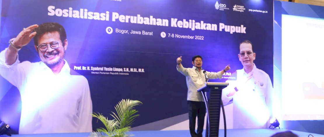 Mentan SYL saat menghadiri Rapat Koordinasi Perubahan Kebijakan Pupuk Subsidi di Kawasan Bogor, Jawa Barat, Senin, 7 November 2022
