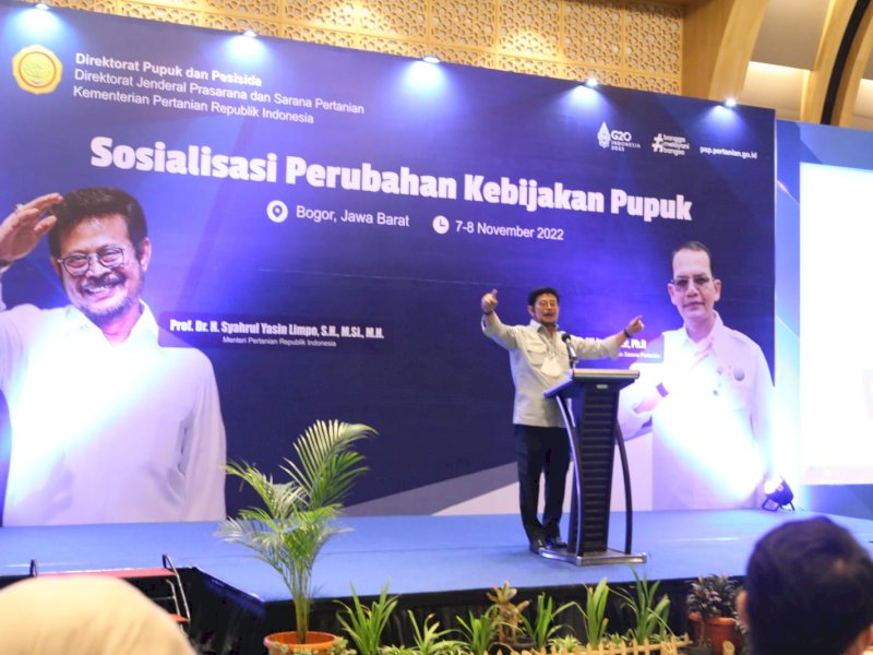 Mentan SYL Terbitkan Permentan 10 Tahun 2022, Data Penyaluran Pupuk Subsidi Dilakukan Lebih Akurat