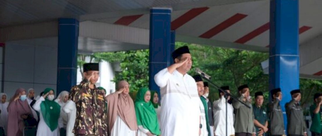 Bupati Maros Chaidir Syam Pimpin Upacara Peringatan Hari Santri Nasional 2022