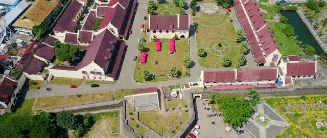 Fort Roterdam di lihat dari udara