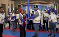 Bupati Maros Kukuhkan Suhartina Bohari Ketua Kontingen Olahraga untuk Porprov XVII Sulsel