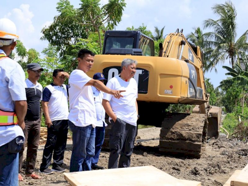 Bupati Pinrang Tinjau Pengerjaan Ruas Jalan, Harap Rampung Dalam Waktu Dekat