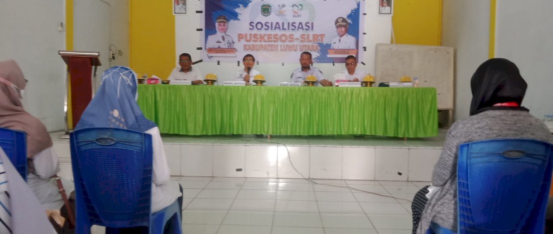 Dinsos  Gelar Sosialisasi Puskesos- SLRT, Wabup Lutra : Kita Tuntaskan Kemiskinan