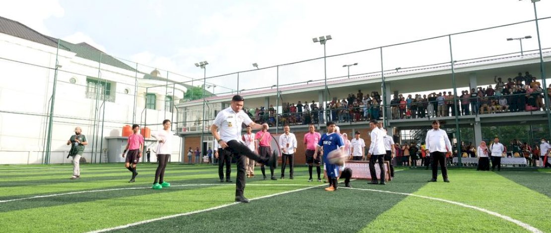 Kejuaraan Bupati Gowa Cup U-12, di Vanue Satria Mini Soccer, Jalan Baso Dg Bunga, Kecamatan Somba Opu, Rabu, 16 November 2022.
