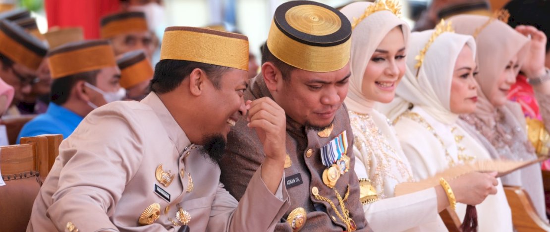 Puncak Peringatan Hari Jadi Gowa, di Pelataran Kawasan Balla Lompoa, Kamis, 17 November 2022.