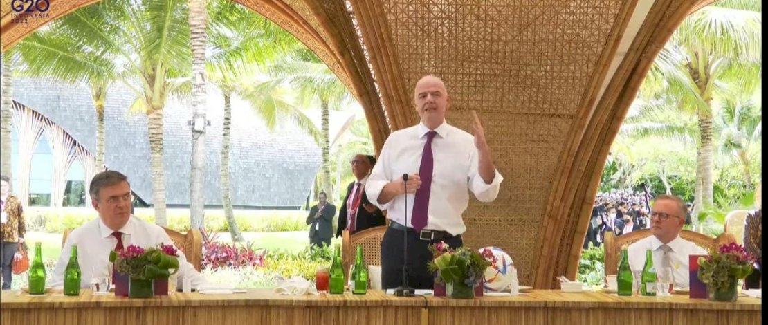 Dinilai Tak Konsisten, Presiden FIFA Tuai Kecaman Karena Bicara Soal Perang Rusia-Ukraina di KTT G20 Dinilai Tak Konsisten, Presiden FIFA Tuai Kecaman Karena Bicara Soal Perang Rusia-Ukraina di KTT G20
