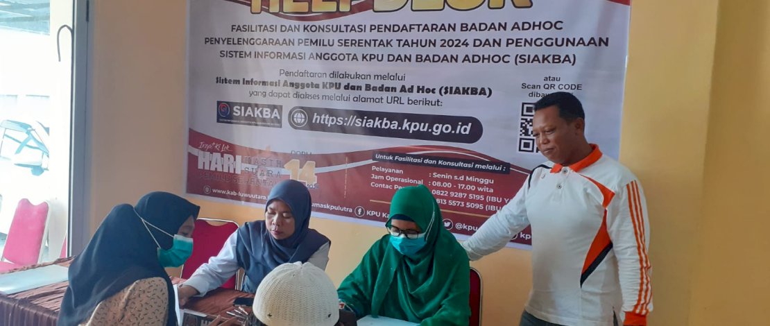 Komisi Pemilihan Umum Luwu Utara (Lutra) membuka rekrutmen Panitia Pemilihan Kecamatan (PPK), 20 - 29 November 2022. Komisi Pemilihan Umum Luwu Utara (Lutra) membuka rekrutmen Panitia Pemilihan Kecamatan (PPK), 20 - 29 November 2022.