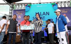 Fatmawati Rusdi Ajak Warga Makassar Peduli Perlindungan Pekerja