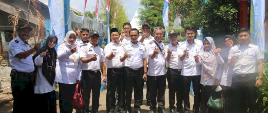 Camat Tallo danJajarannya Dampingi Asisten 1 Kota Makassar Hadiri Pencanangan DAHSAT
