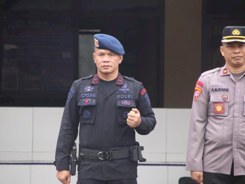 Siap Amankan Pilkades Serentak Di Bone, Brimob Batalyon C Pelopor Terjunkan 1 SKK Pasukan