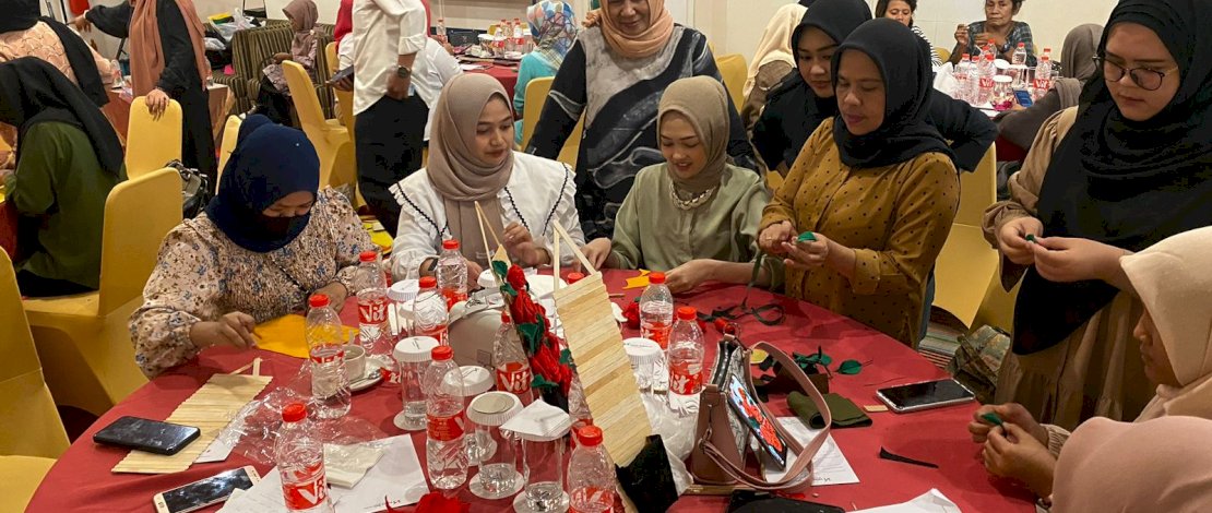 Dispar Makassar Gelar Pelatihan HandyCraft Dukung Program 10.000 Skill Training Gratis di Longwis