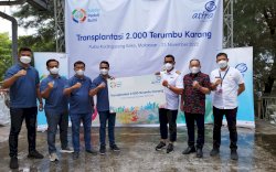 Makassar Kota ke Lima Estafet Peduli Bumi, Asuransi Astra Gelar Edukasi Safety Riding & Transplantasi  Terumbu Karang