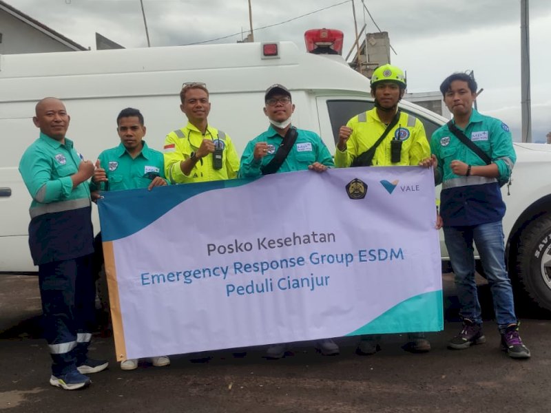 PT Vale Indonesia Kirim Tim Tanggap Darurat Bantu Korban Gempa Cianjur