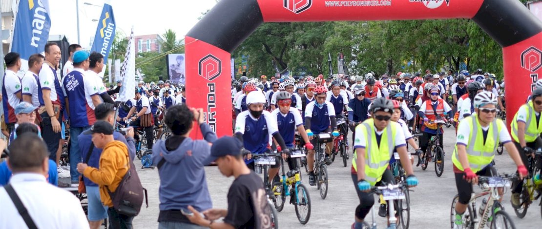Bersepeda Sambil Promosi Wisata, 415 Pesepeda Ramaikan PHRI Bike Tour 2022 di Makassar