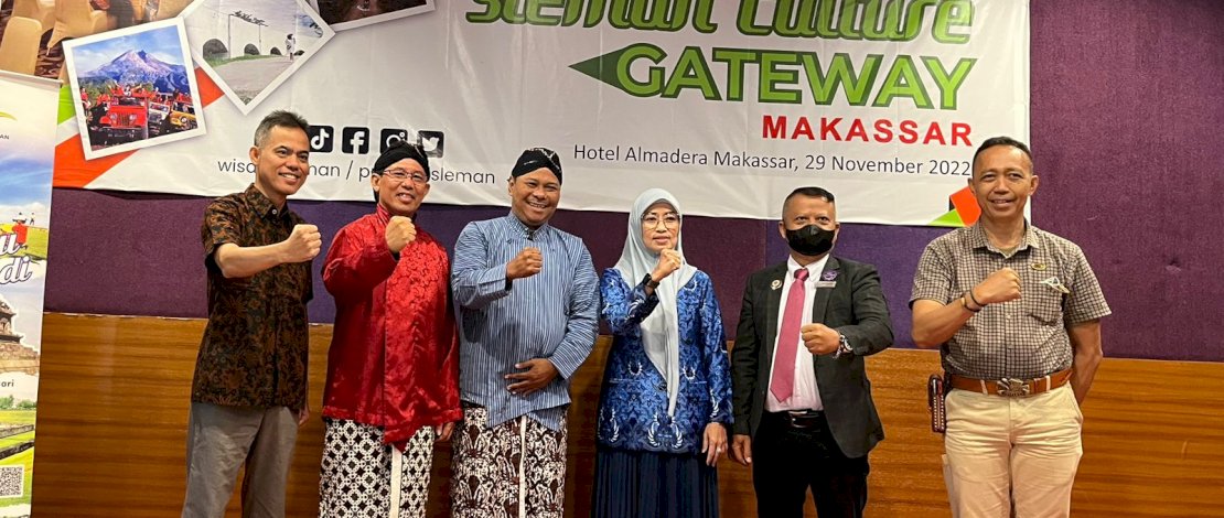 Travel dialog yang dilaksanakan Dinas Pariwisata Kabupaten Sleman, di Hotel Almadera Makassar, Selasa, 29 November 2022.