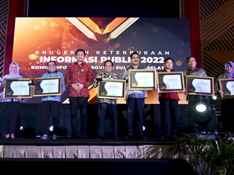 Anugerah Keterbukaan Informasi Publik, KI Sulsel Umumkan Hasil Monev 2022