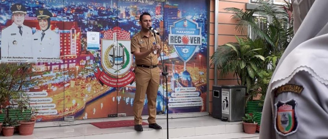 Apel Pagi sekaligus Halal Bi Halal, Sekcam Bontoala Minta Pegawai Kembali Layani Masyarakat dengan Maksimal