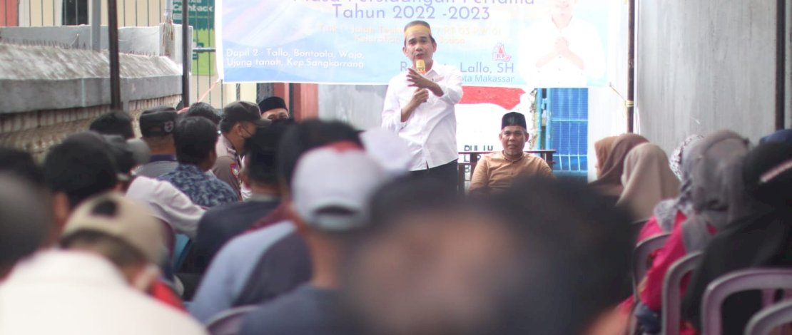 Rudianto Lallo Reses di Tallo, Warga Langsung Sampaikan Keluhan Jalan Rusak dan Drainase