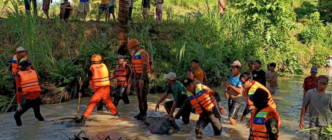 Bocah 7 Tahun Dilaporkan Hanyut Di Sungai Kalero Bone