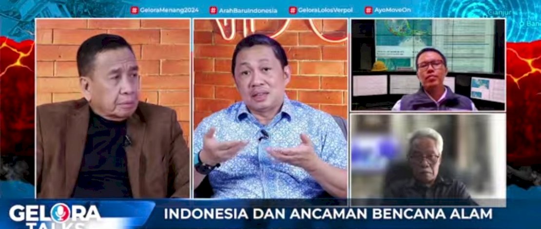 Gelora Talks bertajuk 'Indonesia dan Ancaman Bencana Alam, Bagaimana Kita Memitigasinya? di Jakarta, Rabu sore, 7 Desember 2022. Gelora Talks bertajuk 'Indonesia dan Ancaman Bencana Alam, Bagaimana Kita Memitigasinya? di Jakarta, Rabu sore, 7 Desember 2022.