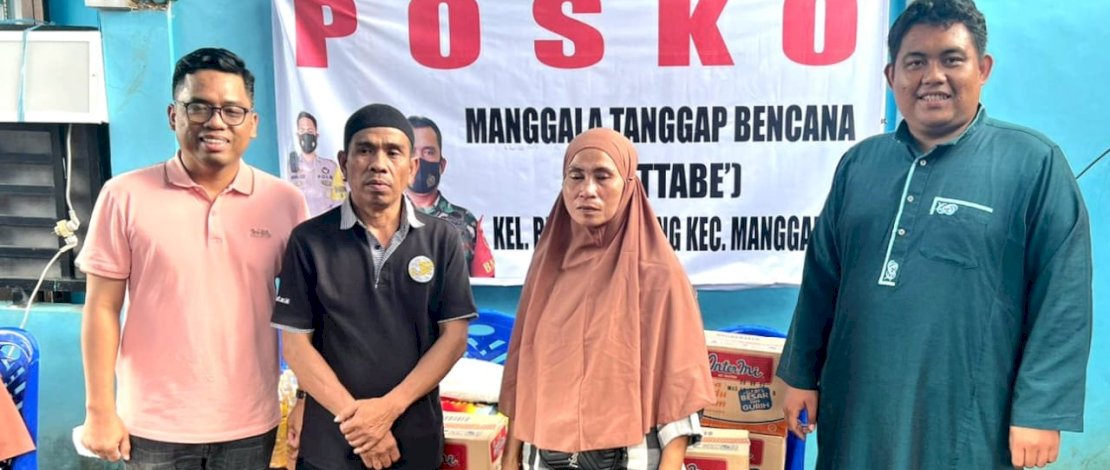 Anggota DPRD Kota Makassar, Imam Musakkar Salurkan bantuan ke Korban Kebakaran di Manggala