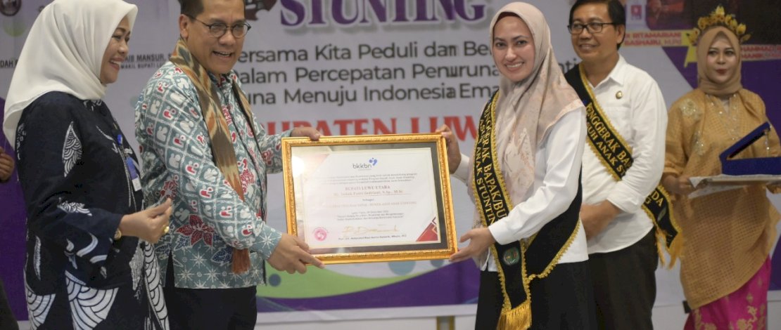 Fokus perangi Stunting, Kabupaten Lutra Diganjar Berbagai Penghargaan