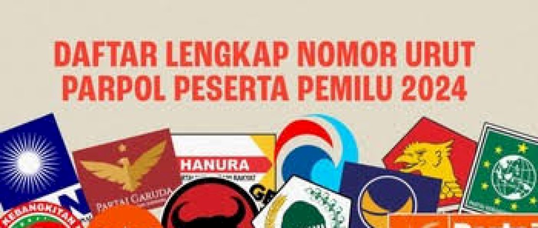 KPU Resmi Tetapkan Nomor Urut Parpol Peserta Pemilu 2024