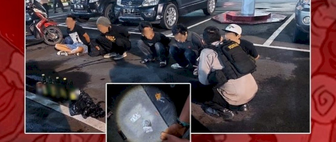 Lagi Asik Pesta Miras, Lima Pemuda Diringkus Polisi Lagi Asik Pesta Miras, Lima Pemuda Diringkus Polisi