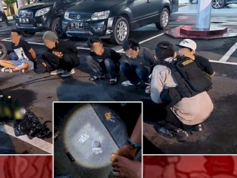 Lagi Asik Pesta Miras,  Lima Pemuda Diringkus Polisi