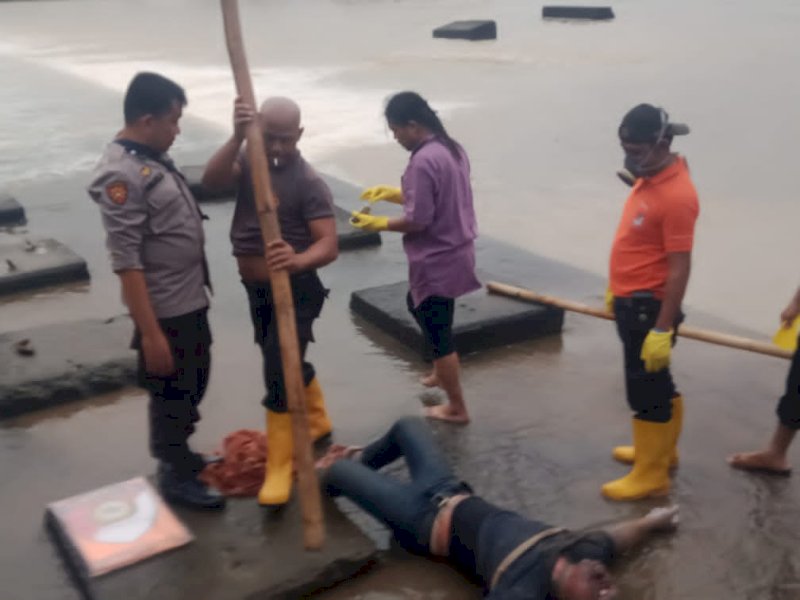 Mayat Laki-Laki Ditemukan di Sungai Je'neberang, Polsek Somba Opu Amankan TKP