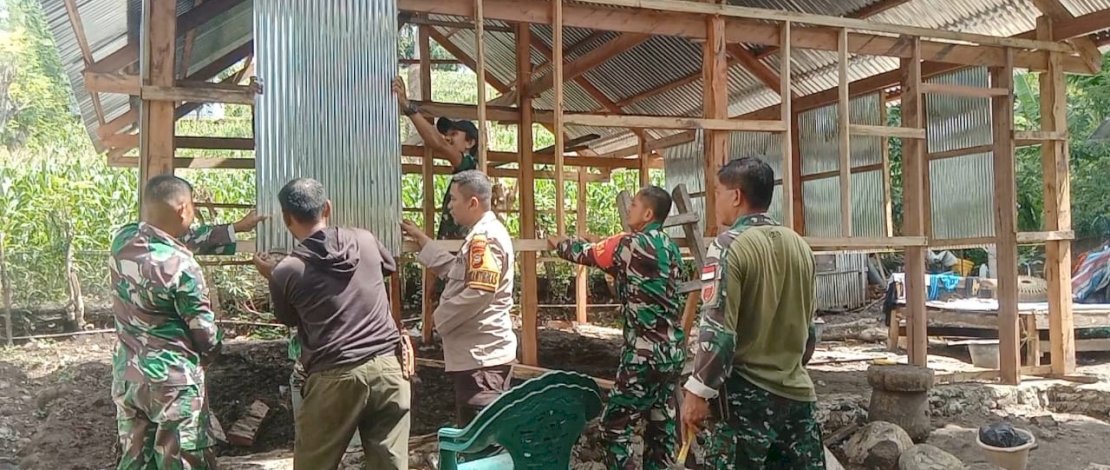 Pakai Dana Swadaya, Kodim Jeneponto Renovasi RTLH Milik Warga Miskin