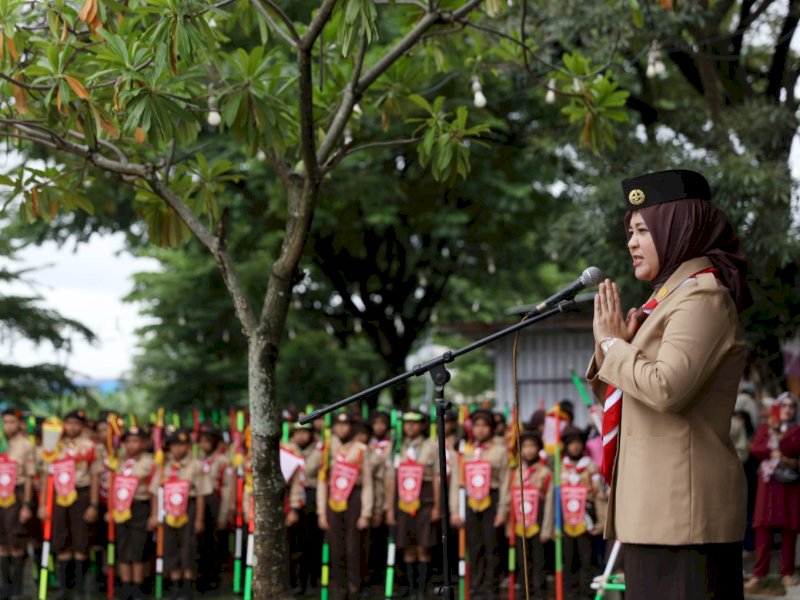  Wawali Makassar Serahkan Dana Operasional Ke Kwartir Cabang Tamalanrea dan Biringkanaya