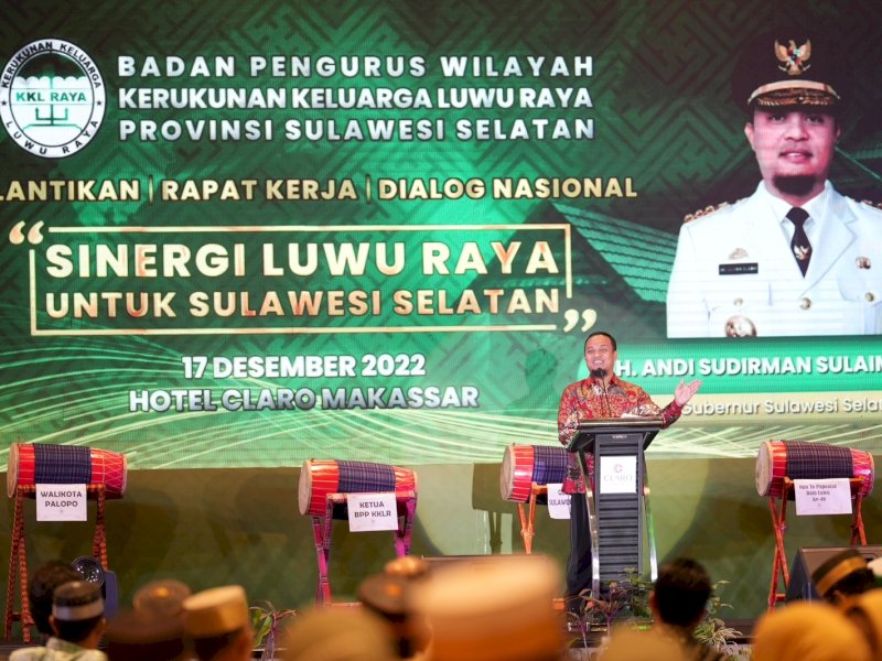 Pelantikan KKLR, Andi Sudirman Tegaskan Komitmen Bangun Luwu Raya