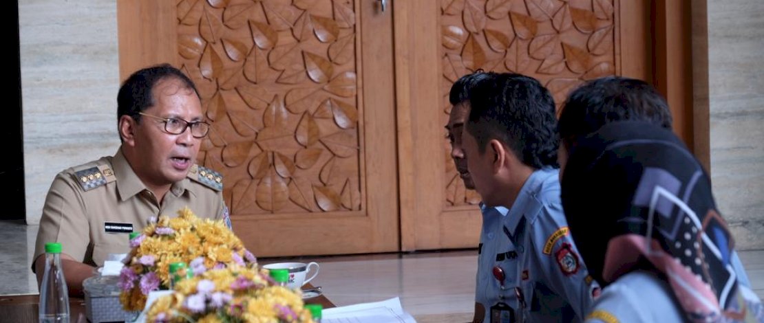 Jajaran Direksi PD Terminal menemui Wali Kota Makassar, Moh Ramdhan Pomanto, di Amirullah, Selasa, 20 Desember 2022.