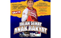 Peserta Membeludak, Panitia Tambah Kupon Peserta Jalan Sehat Anak Rakyat