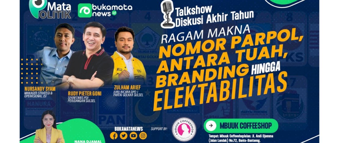 Sambut Tahun Politik, Bukamatanews.id Gelar Talkshow  Akhir Tahun 
