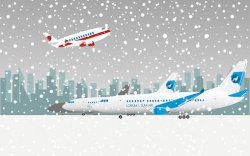 Badai Musim Dingin Landa AS, 5.700 Penerbangan Dibatalkan 