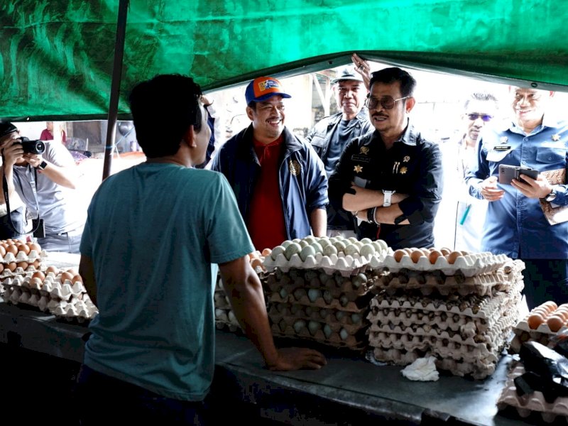 Sidak di Hari Natal, Mentan SYL Pastikan 12 Bahan Pokok di Sulsel Aman