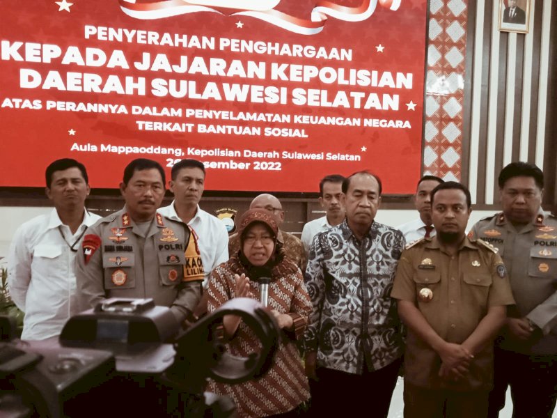 Ungkap Korupsi BNPT, Mensos Risma Apresiasi Kinerja Kapolda Sulsel
