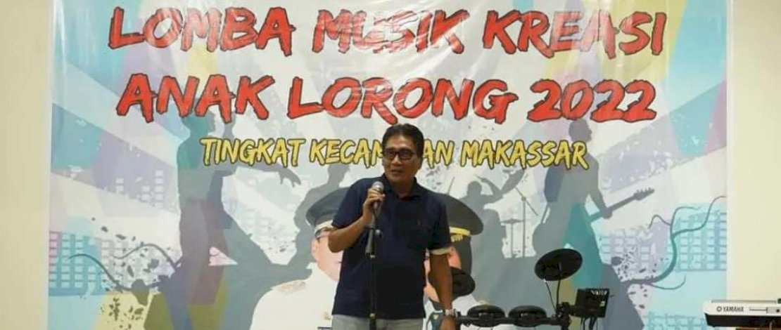  Camat Makassar Buka Kegiatan Lomba Musik Kreasi Anak Lorong 2022